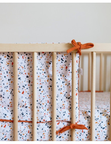 Drap housse au motif Terrazzo