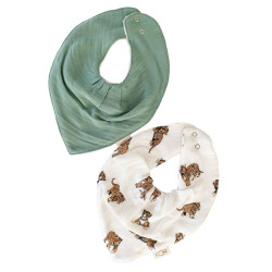Lot de 2 bavoirs bandana