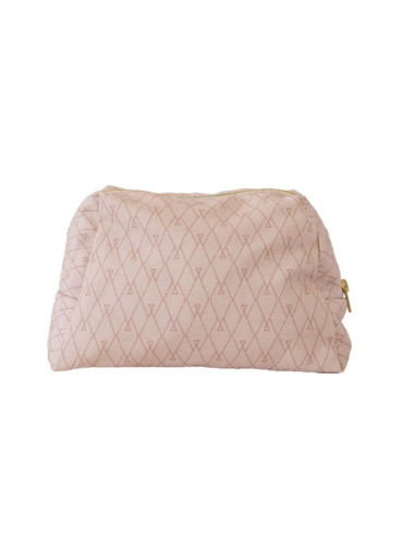 Trousse de toilette rose graphique