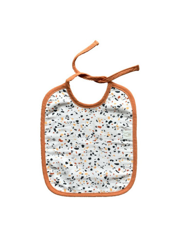 Bavoir réversible au motif terrazzo