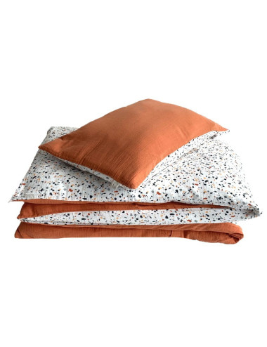Parure de Lit Terrazzo et Rouille de chez Milinane