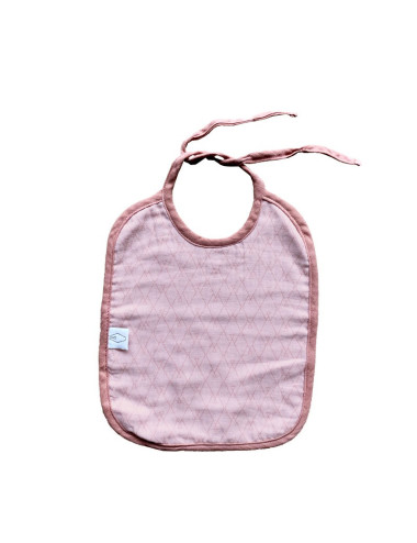 Bavoir rose pour fille