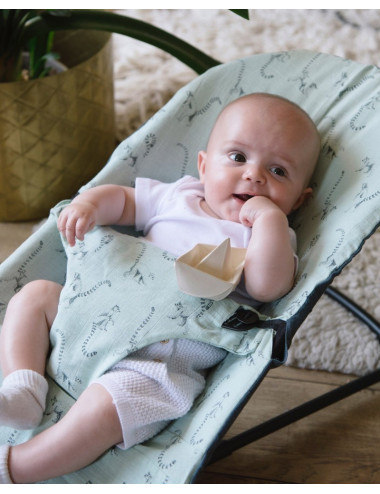 Lemur pattern deckchair cover