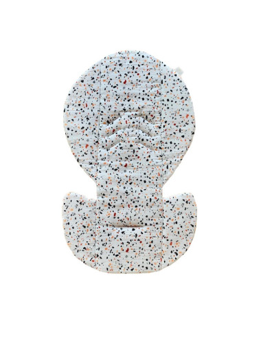 Cozy seat with terrazzo pattern