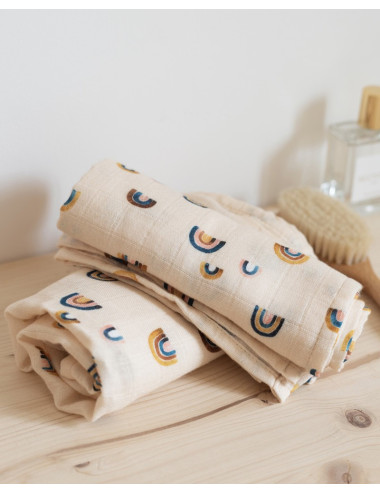 Lot de 2 langes Rainbow -...