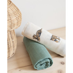 Set of 2 Swaddle Tiger and...