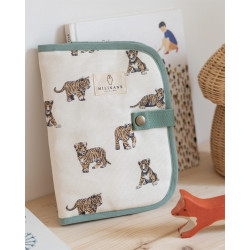 Protège carnet de santé Tigre vert