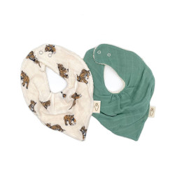 Lot de 2 Bavoirs Bandana...