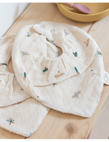 Lot de 2 Bavoirs Bandana...