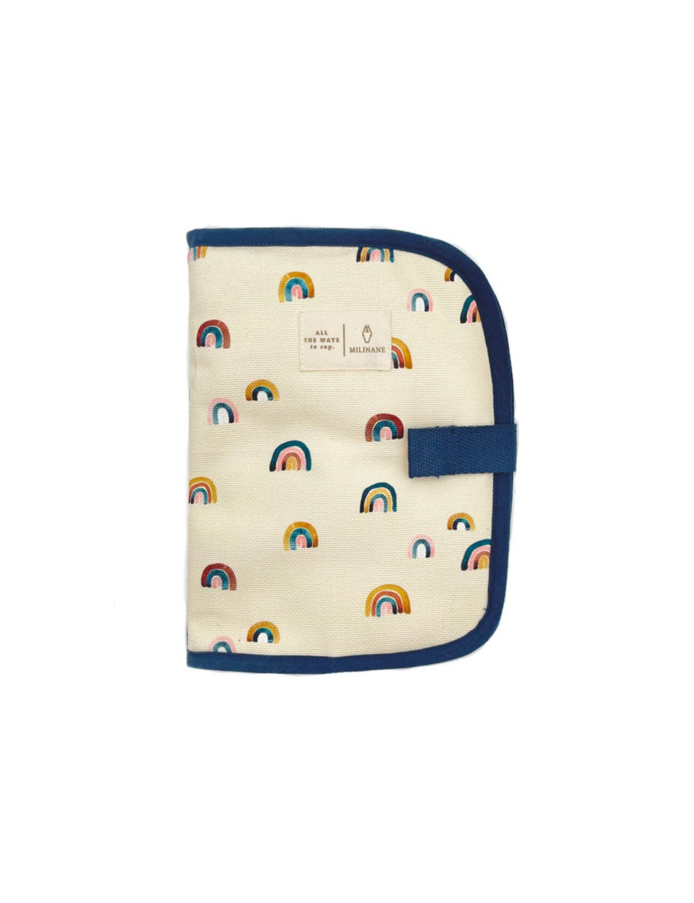 protege carnet de santé bébé arc-en-ciel
