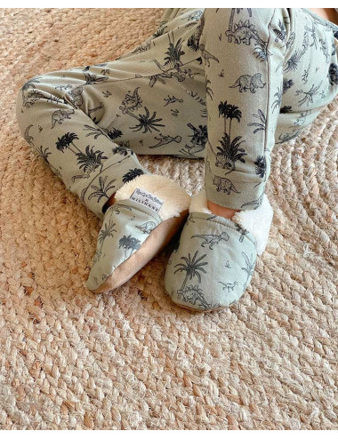 chaussons dinosaures bébés