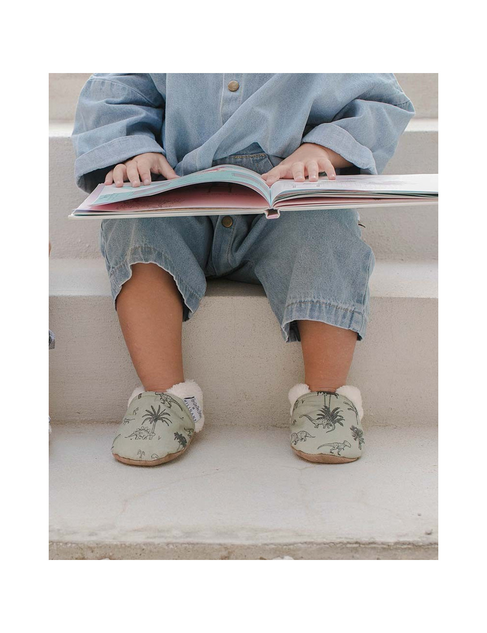 chaussons bébé dinosaure milinane