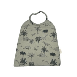 grand bavoir élastique pour bébé motif dinosaure