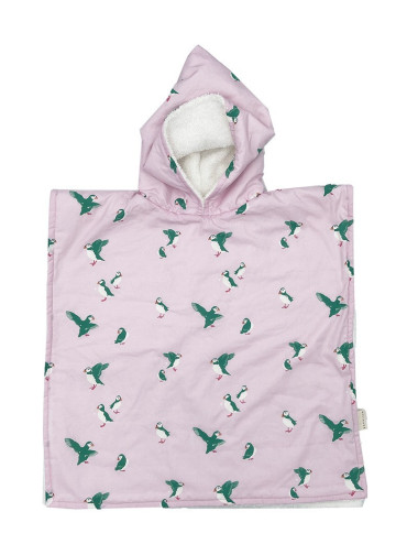 pink bath poncho