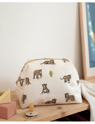 coffret trousse de toilette tigre