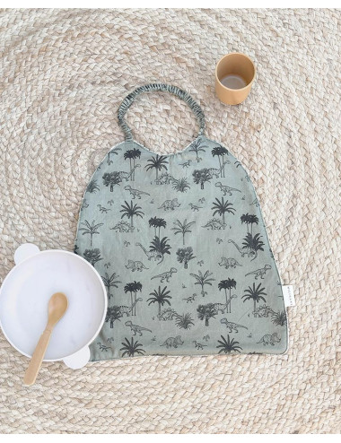 large baby bib dinosaure
