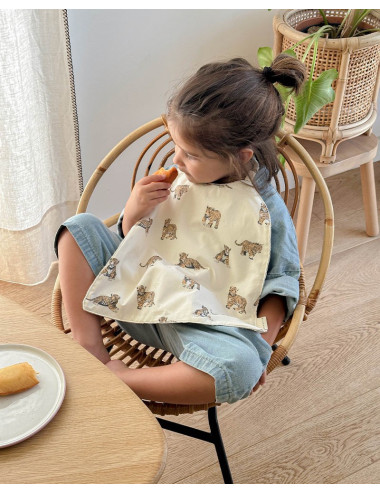 large tiger baby bib