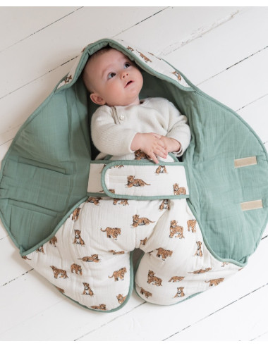 Ergonomic Blanket tiger Sauge milinane