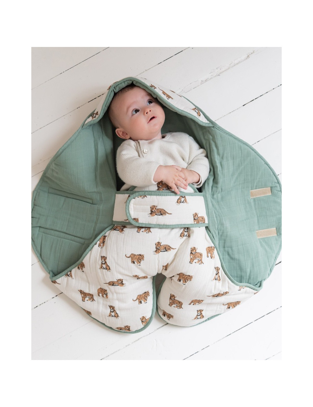 Ergonomic Blanket tiger Sauge milinane